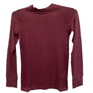 Mandala Deep Mauve W Underscrubs Long Sleeve Top XXS